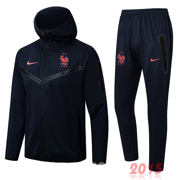 Maillot De Foot Sweat Shirt Capuche France 2022 Noir