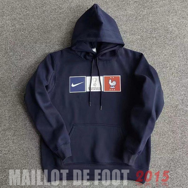 Maillot De Foot Sweats à Capuche France 2022 Bleu