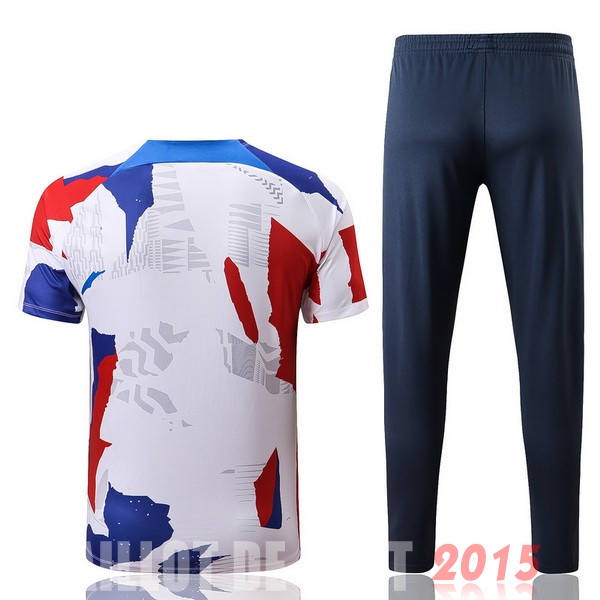 Maillot De Foot Entrainement Ensemble Complet France 2022 Blanc I Bleu Rouge