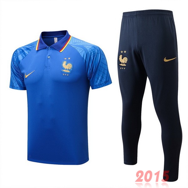 Maillot De Foot Ensemble Complet Polo France 2022 Bleu