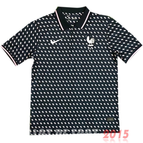 Maillot De Foot Polo France 2022 Noir Rose