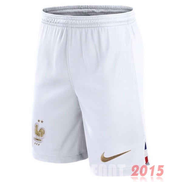 Maillot De Foot Domicile Pantalon France 2022 Blanc