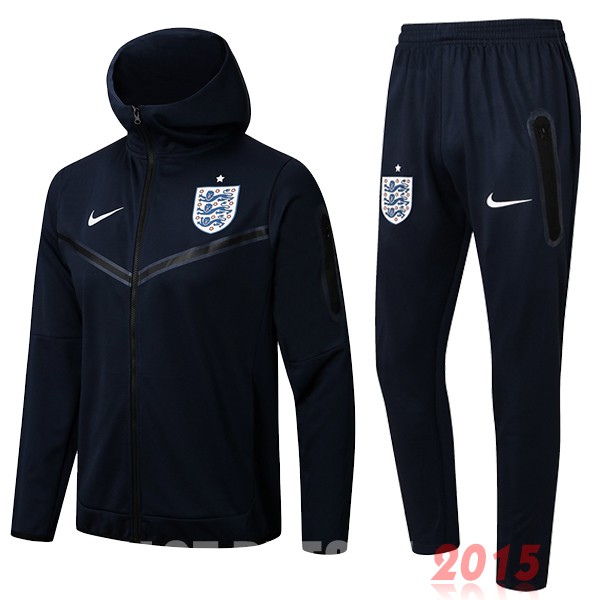 Maillot De Foot Sweat Shirt Capuche Angleterre 2022 Bleu Marine