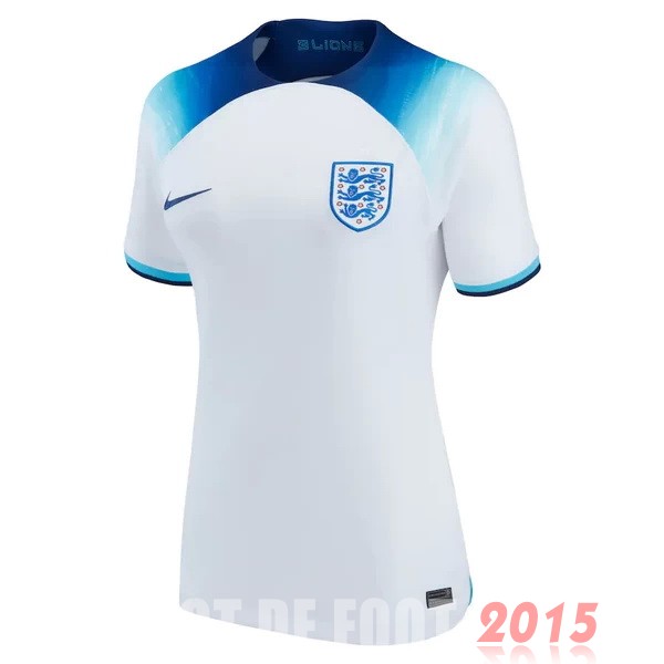 Maillot De Foot Domicile Maillot Femme Angleterre 2022 Blanc Bleu