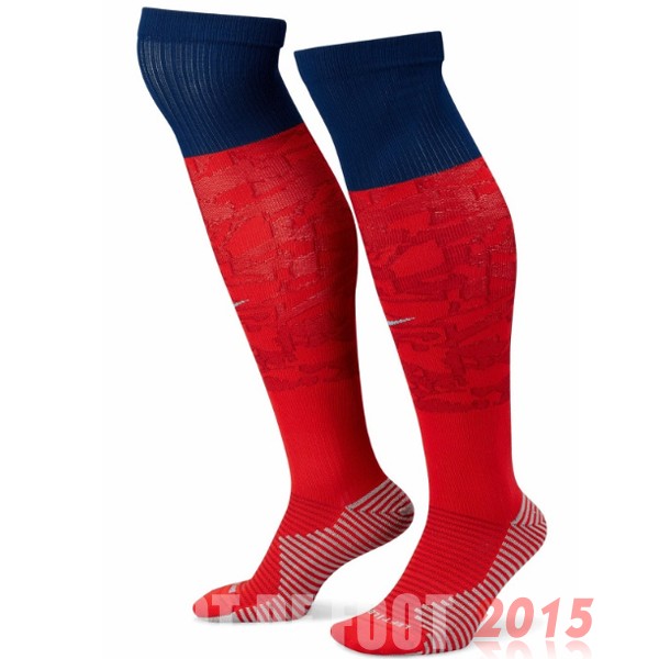 Maillot De Foot Exterieur Chaussette Enfant Angleterre 2022 Rouge Bleu