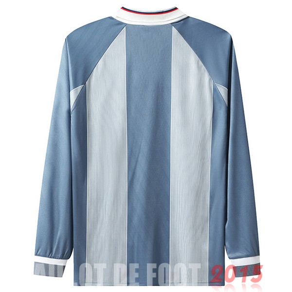 Maillot De Foot Exterieur Maillot Manches Longues Angleterre Rétro 1996 Bleu