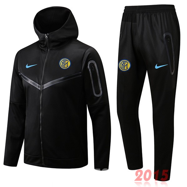 Maillot De Foot Sweat Shirt Capuche Inter Milán 22/23 Noir