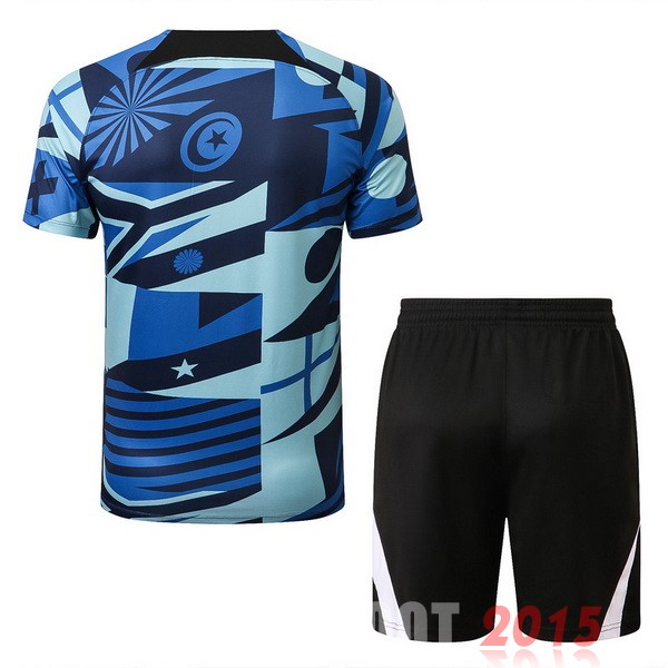 Maillot De Foot Entrainement Ensemble Complet Inter Milán 22/23 Bleu Vert Noir