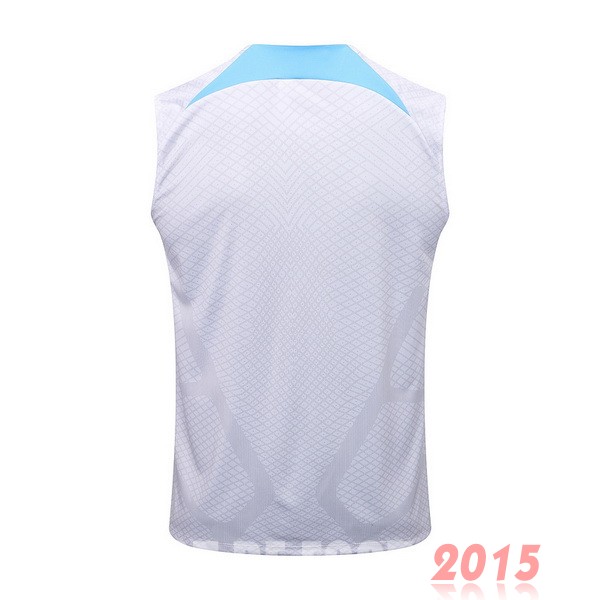 Maillot De Foot Entrainement Sans Manches Inter Milán 22/23 Blanc Bleu