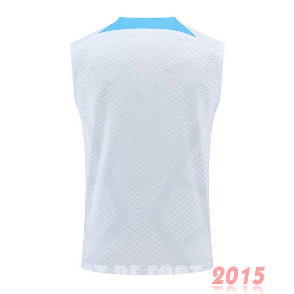 Maillot De Foot Entrainement Sans Manches Inter Milán 22/23 Blanc Bleu