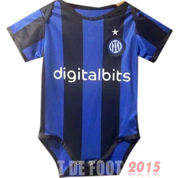 Maillot De Foot Domicile Onesies Enfant Inter Milán 22/23 Bleu Noir