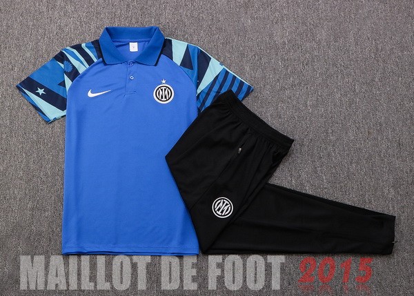 Maillot De Foot Ensemble Complet Polo Inter Milán 22/23 Bleu Noir