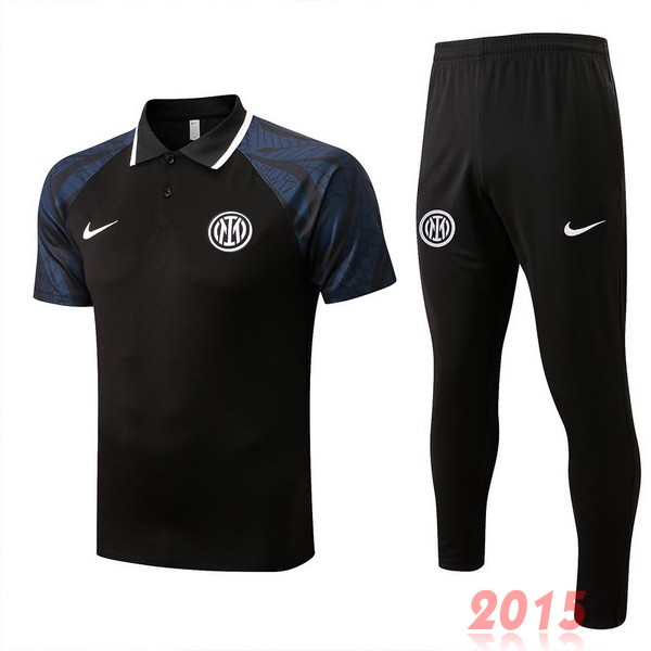 Maillot De Foot Ensemble Complet Polo Inter Milán 22/23 Noir Gris