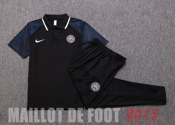 Maillot De Foot Ensemble Complet Polo Inter Milán 22/23 Noir Gris