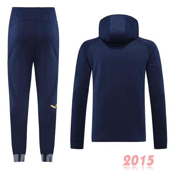 Maillot De Foot Ensemble Complet Ensemble longue fermeture éclair vêtements De Sport Italie 2022 Bleu