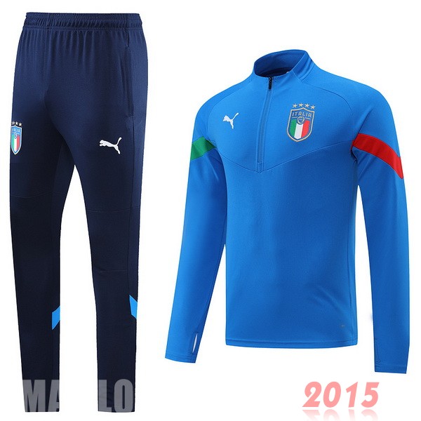 Maillot De Foot Ensemble Complet Sudadera Entrainement Italie 2022 Bleu