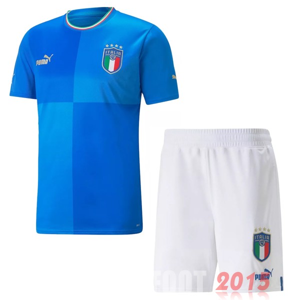 Maillot De Foot Domicile Conjunto De Enfant Italie 2022 Bleu