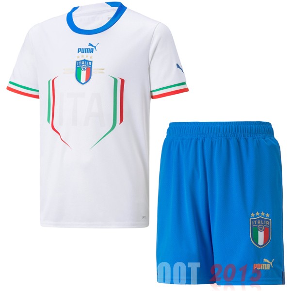 Maillot De Foot Exterieur Conjunto De Enfant Italie 2022 Blanc