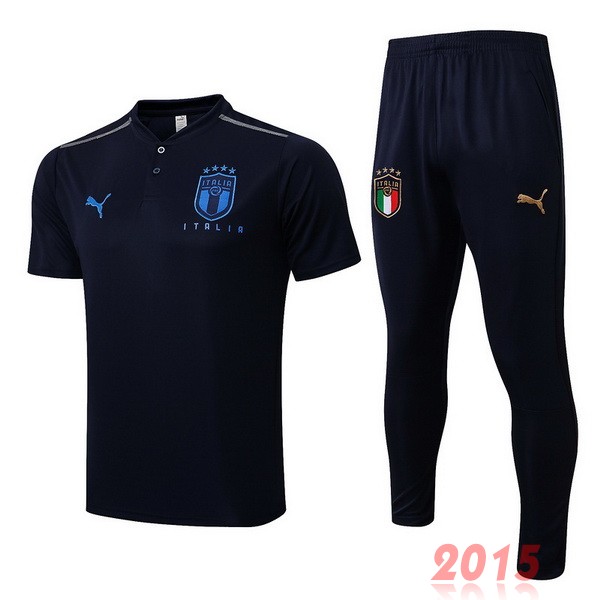 Maillot De Foot Ensemble Complet Polo Italie 2022 Bleu Marine