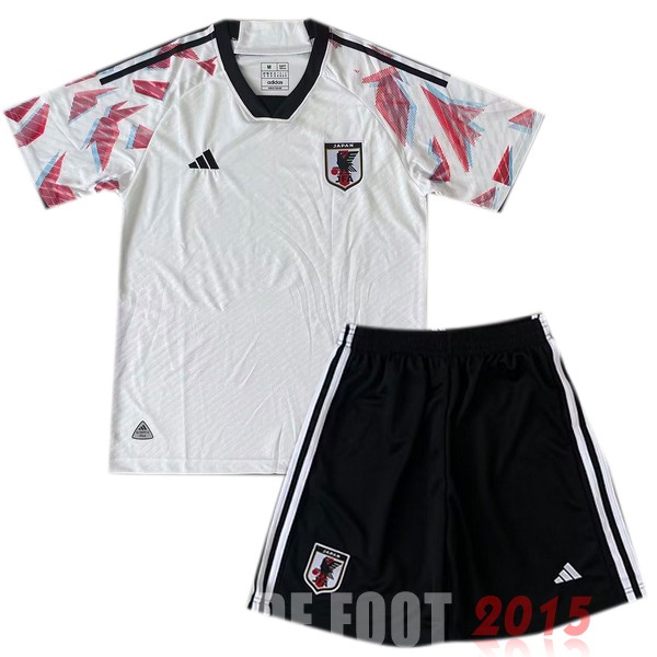 Maillot De Foot Exterieur Conjunto De Enfant Japon 2022 Blanc