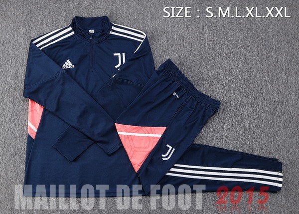 Maillot De Foot Ensemble Complet Sudadera Entrainement Juventus 22/23 Bleu Marine Rose