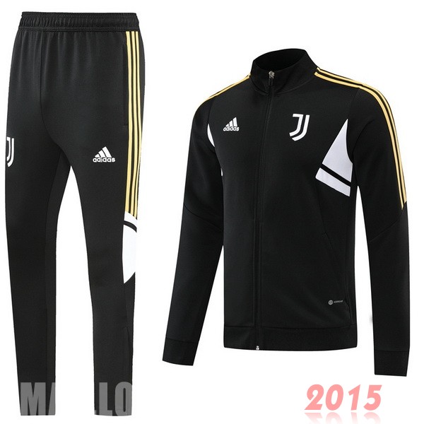 Maillot De Foot Survêtements Juventus 22/23 Noir Blanc Jaune