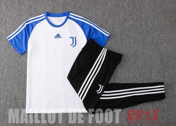 Maillot De Foot Entrainement Ensemble Complet Juventus 2021 2022 Blanc Bleu Noir