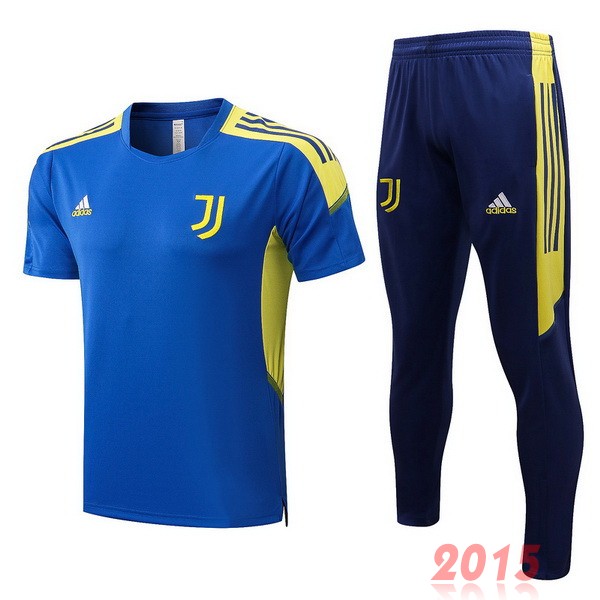 Maillot De Foot Entrainement Ensemble Complet Juventus 2021 2022 Bleu I Jaune