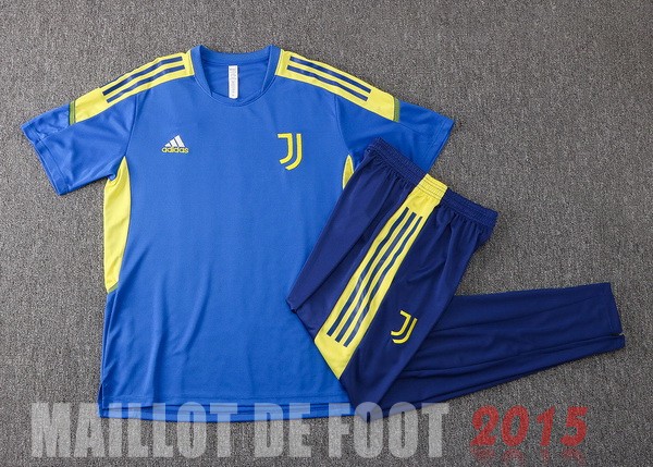 Maillot De Foot Entrainement Ensemble Complet Juventus 2021 2022 Bleu I Jaune