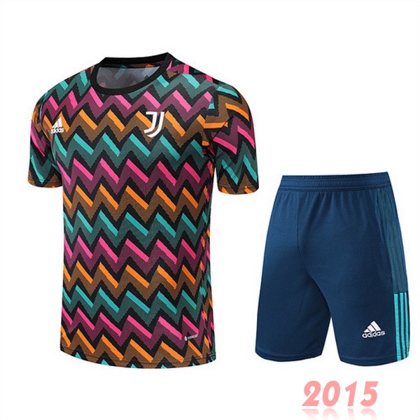 Maillot De Foot Entrainement Ensemble Complet Juventus 22/23 Jaune Rose Bleu