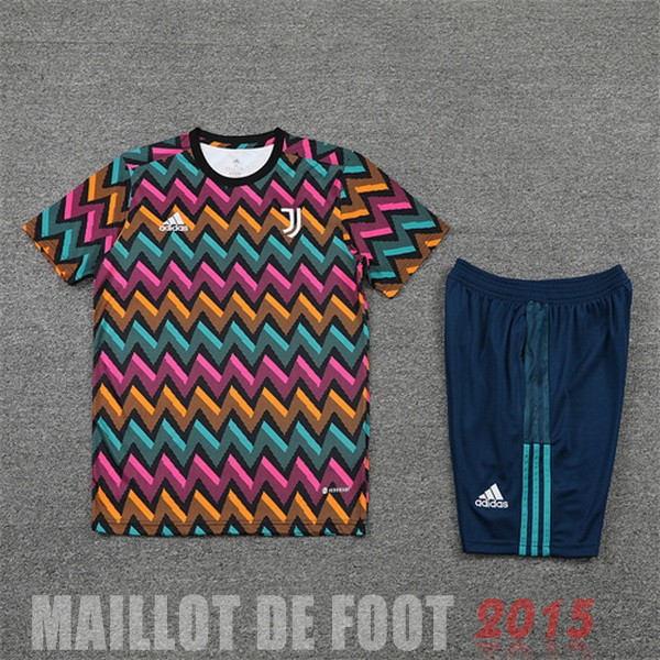 Maillot De Foot Entrainement Ensemble Complet Juventus 22/23 Jaune Rose