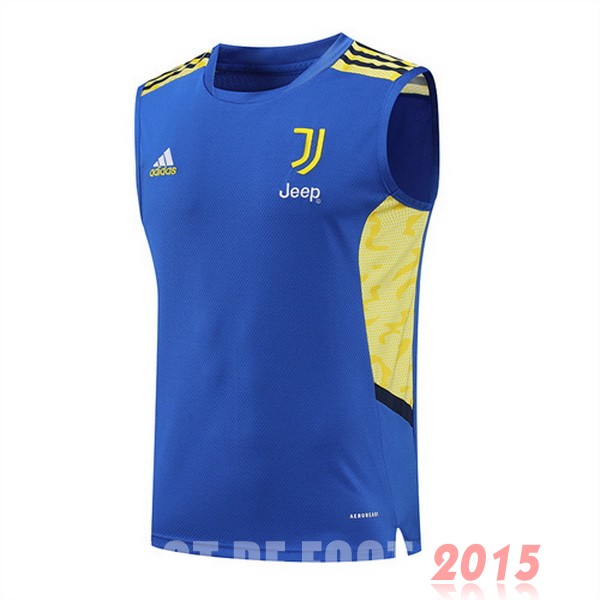 Maillot De Foot Entrainement Sans Manches Juventus 22/23 Bleu Jaune