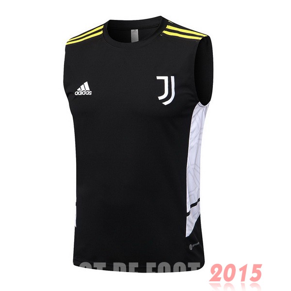 Maillot De Foot Entrainement Sans Manches Juventus 22/23 Noir Blanc