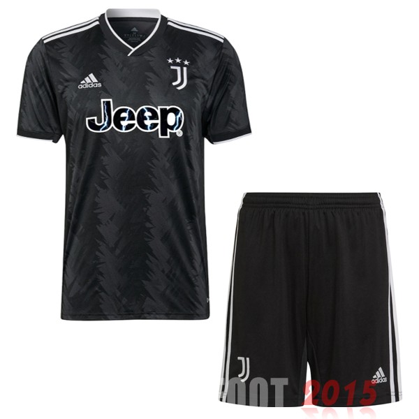 Maillot De Foot Exterieur Conjunto De Enfant Juventus 22/23 Noir