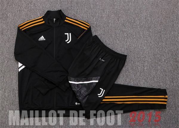 Maillot De Foot Survêtements Enfant Juventus 22/23 Noir I Blanc Jaune