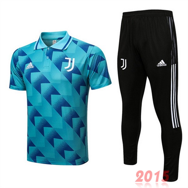 Maillot De Foot Ensemble Complet Polo Juventus 22/23 Bleu Vert