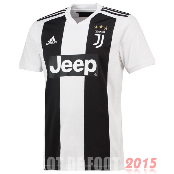 Maillot De Foot Domicile Maillot Juventus Rétro 2018 2019 Noir Blanc