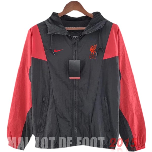 Maillot De Foot Coupe Vent Liverpool 22/23 Noir Rouge