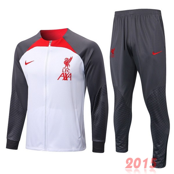 Maillot De Foot Survêtements Liverpool 22/23 Blanc Gris