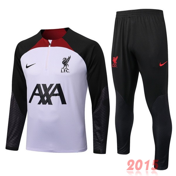 Maillot De Foot Survêtements Liverpool 22/23 Blanc Noir