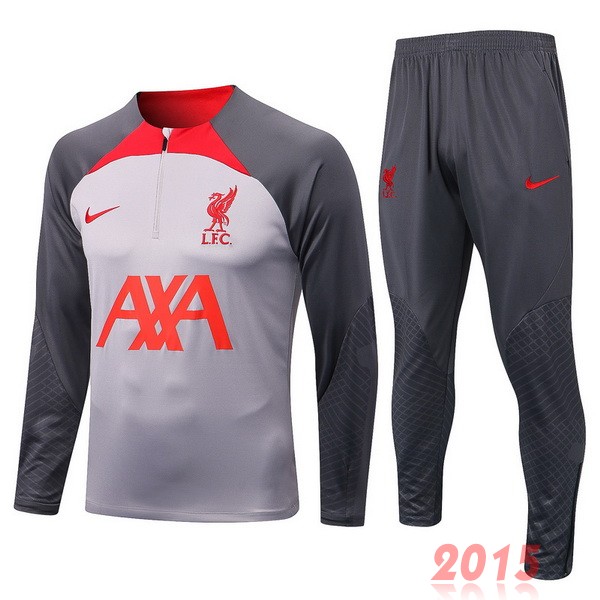 Maillot De Foot Survêtements Liverpool 22/23 Gris Rouge