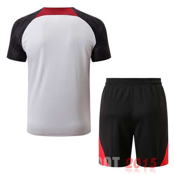 Maillot De Foot Entrainement Ensemble Complet Liverpool 22/23 Blanc Rouge Noir