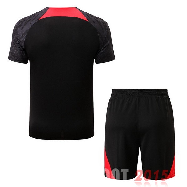 Maillot De Foot Entrainement Ensemble Complet Liverpool 22/23 Noir II Rouge