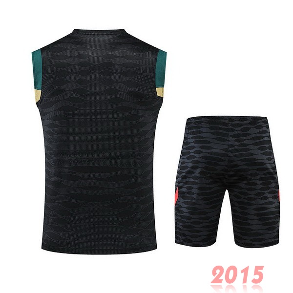 Maillot De Foot Entrainement Sans Manches Ensemble Complet Liverpool 22/23 Noir Jaune