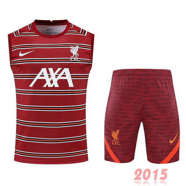 Maillot De Foot Entrainement Sans Manches Ensemble Complet Liverpool 22/23 Rouge