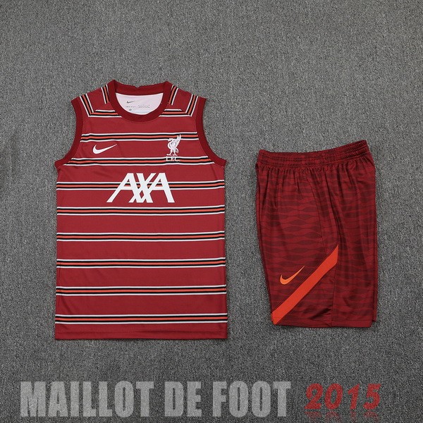Maillot De Foot Entrainement Sans Manches Ensemble Complet Liverpool 22/23 Rouge