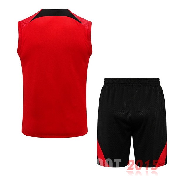 Maillot De Foot Entrainement Sans Manches Ensemble Complet Liverpool 22/23 Rouge