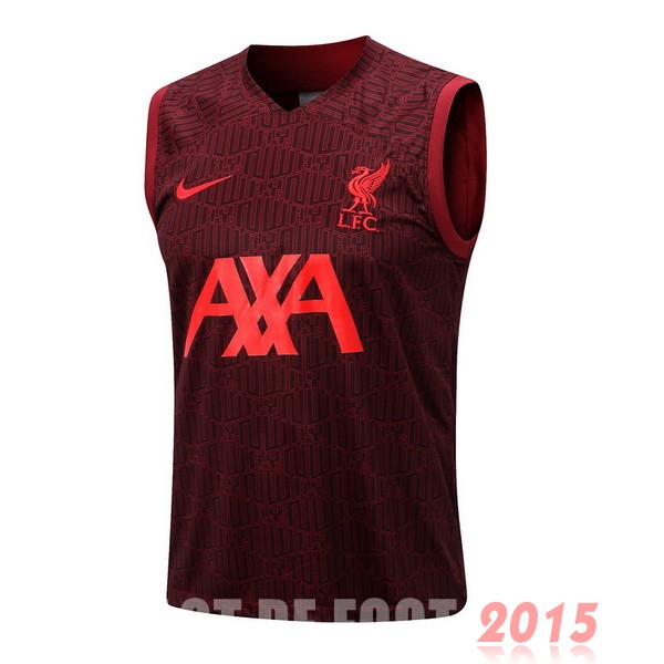 Maillot De Foot Entrainement Sans Manches Liverpool 22/23 Rouge Marine