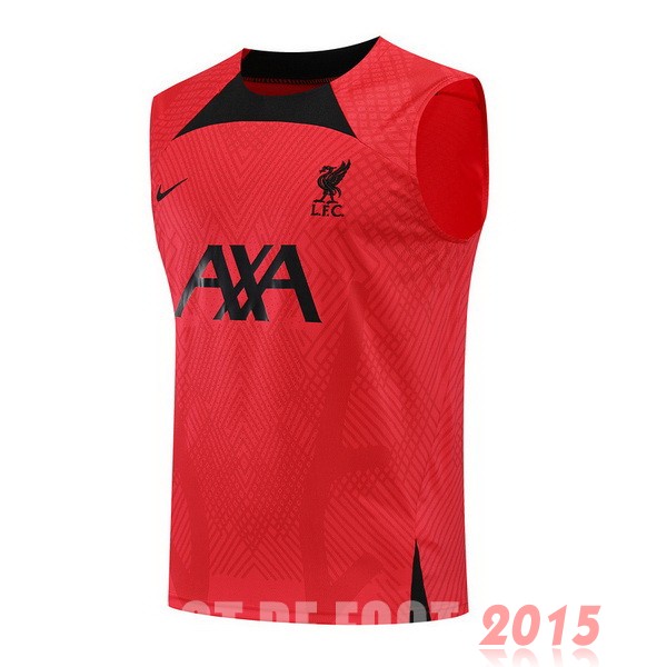 Maillot De Foot Entrainement Sans Manches Liverpool 22/23 Rouge Noir