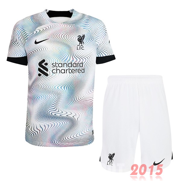 Maillot De Foot Exterieur Conjunto De Enfant Liverpool 22/23 Blanc